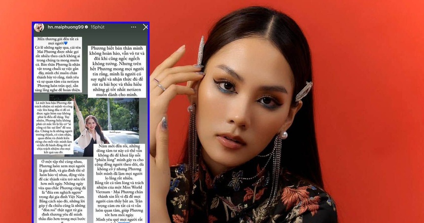 Giải trí 24h: Hoa hậu Mai Phương đăng tâm thư, Việt Anh - Quỳnh Nga tình tứ song ca, học vấn 'khủng' của cặp chị em 'Nhà bà Nữ' - Ảnh 1.