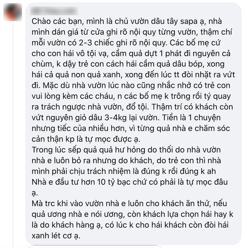 Đầu năm 'bóc phốt' vườn dâu tại Sa Pa nhưng nữ du khách lại bị cộng đồng mạng phản đối vì quá vô lý - Ảnh 4.