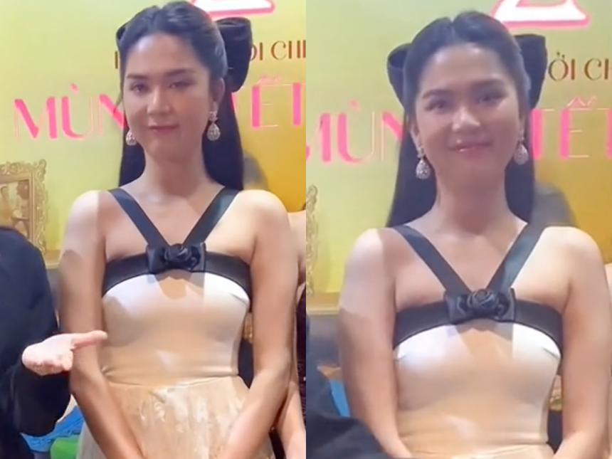 Ngọc Trinh lại bị váy vóc 'phản bội', đến mái tóc cũng hùa vào để dìm nhan sắc nàng - Ảnh 2. Ngọc Trinh lại bị váy vóc 'phản bội', đến mái tóc cũng hùa vào để dìm nhan sắc nàng - Ảnh 2.