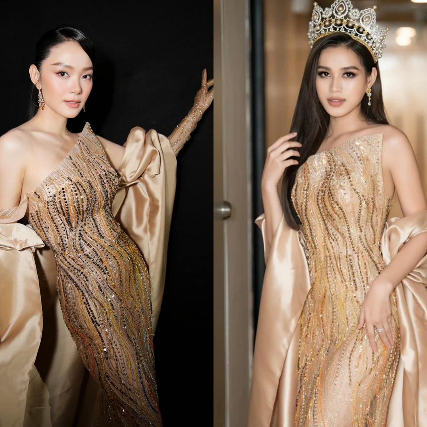 Minh Hằng - Đỗ Thị Hà và 3721 lần đụng độ váy vóc: Đôi chân 1m11 có 'át vía' được nhan sắc 'Cô Ba Trà'? - Ảnh 6.