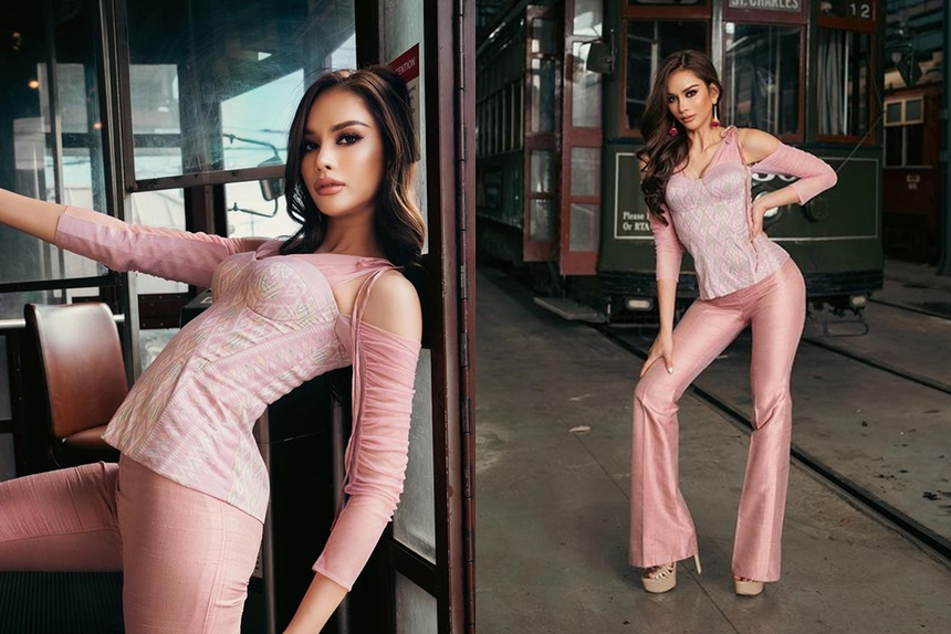 Hú hồn dàn đối thủ Hoa hậu Ngọc Châu: Ăn vận diêm dúa, tạo dáng kém duyên, chơi chiêu đối phó khi bị tố dùng đồ da động vật - Ảnh 3.