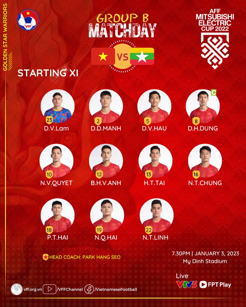 VTV6 trực tiếp bóng đá AFF Cup hôm nay ngày 3/1: Việt Nam vs Myanmar - Ảnh 7.
