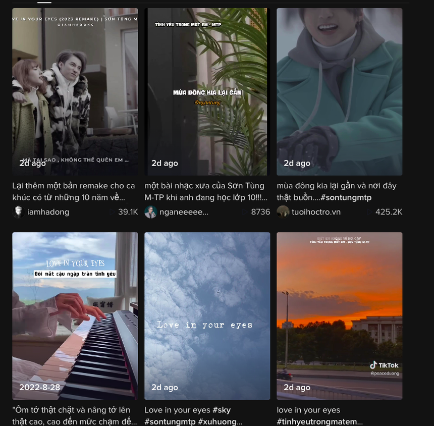 Sáng tác cũ của Sơn Tùng viral TikTok trở lại với hàng nghìn video chia sẻ lyrics
