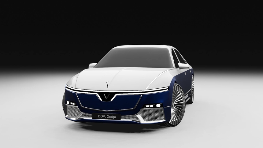 Thanh niên 22 tuổi lên ý tưởng concept VinFast phong cách siêu sang: Phát triển từ Lux A2.0, hoàn thiện mất hơn 6 tháng - Ảnh 2.