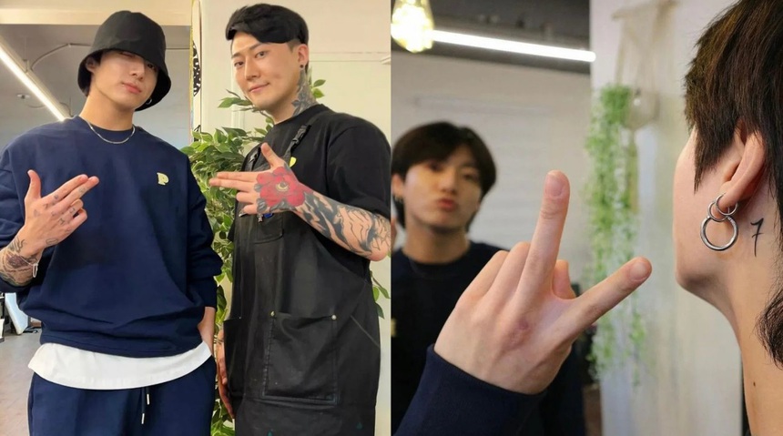 Hình xăm tình bạn của V BTS cuối cùng được tiết lộ - Ảnh 4.