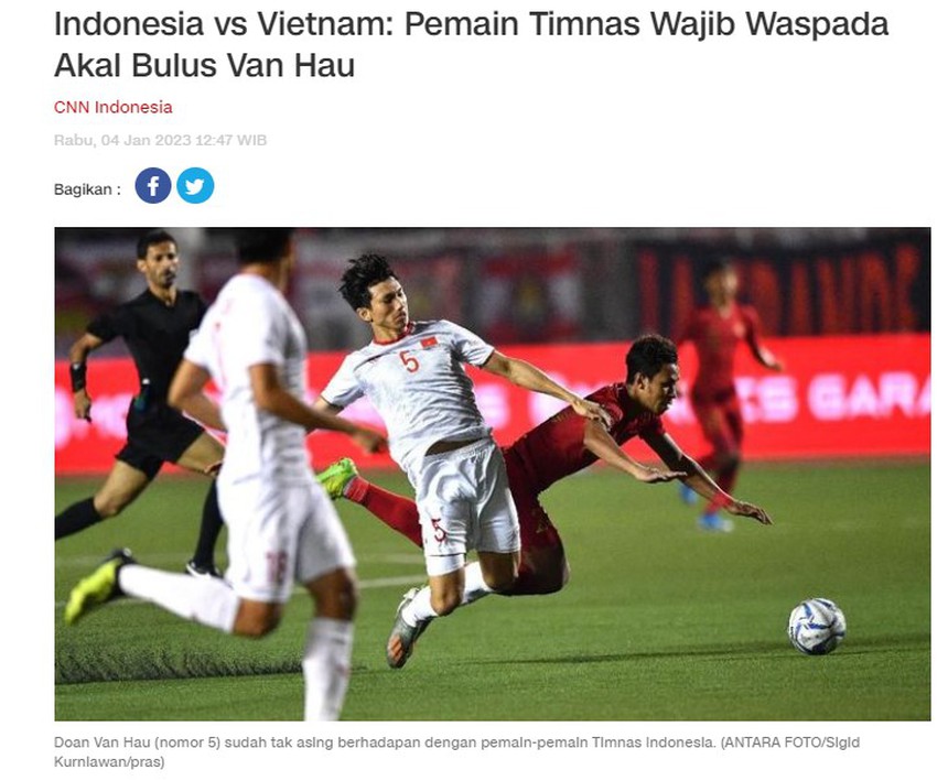 Báo Indonesia lưu ý đội nhà về Văn Hậu: "Khi đối mặt phải hết sức cảnh giác" - Ảnh 2.