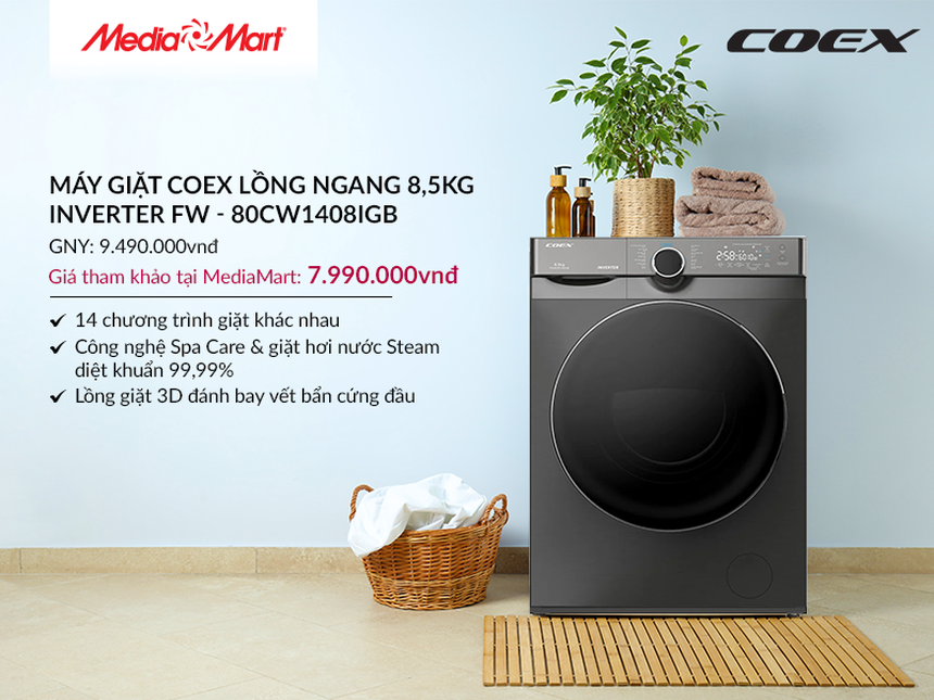 Top 5 máy giặt lồng ngang giảm sâu trước Tết, giá chỉ từ 7,99 triệu đồng - Ảnh 3.