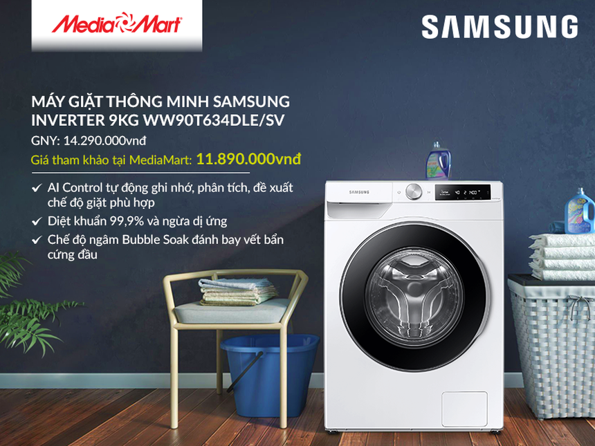 Top 5 máy giặt lồng ngang giảm sâu trước Tết, giá chỉ từ 7,99 triệu đồng - Ảnh 6.