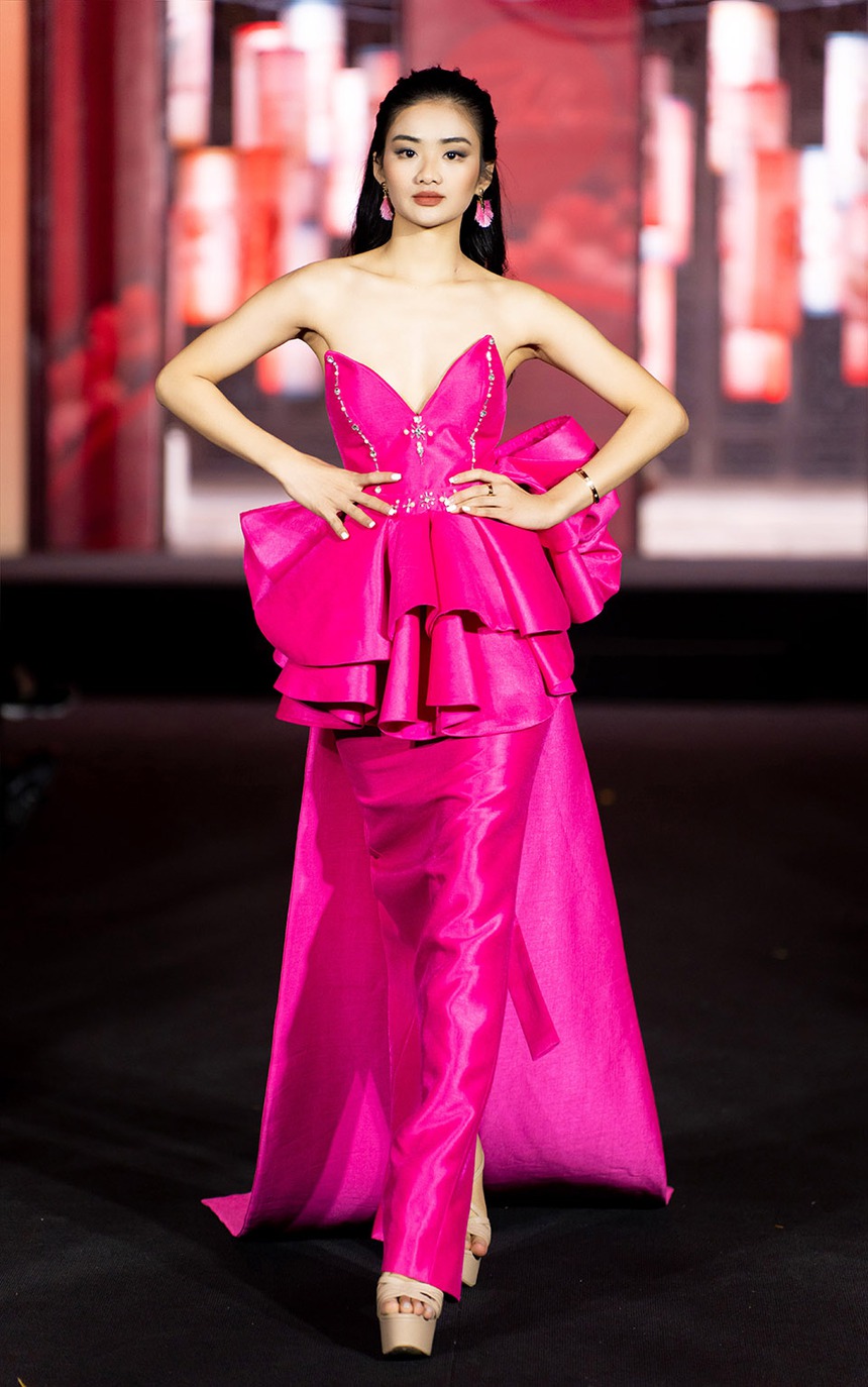 Á khôi Minh Anh làm vedette cho BST 'Cảm hứng văn hoá Việt' - Ảnh 1.