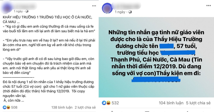 NÓNG: Thầy Hiệu trưởng 57 tuổi đã có gia đình bị tố nhắn tin gạ tình đồng nghiệp, 'nạn nhân' phản hồi như thế nào? - Ảnh 1.