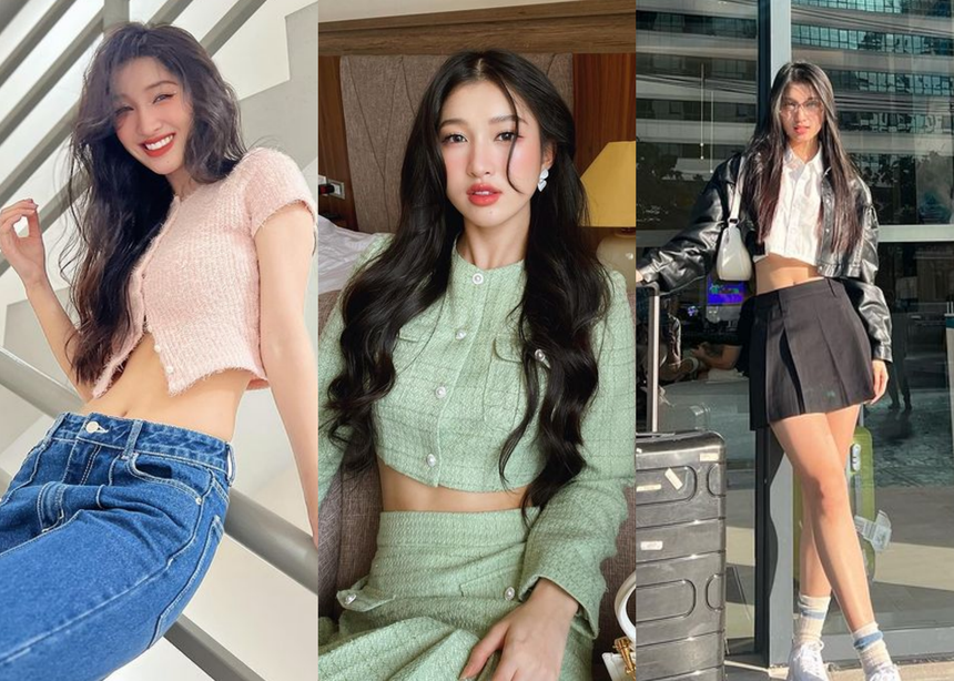 Body Á hậu Phương Nhi đạt cảnh giới mới: Crop top khoe vòng eo 'thít cổ chai' chẳng thua gì idol Kpop? - Ảnh 4.