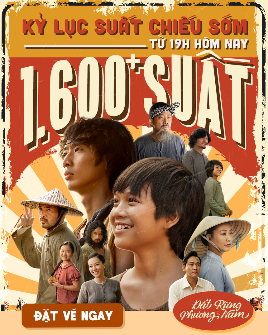 'Đất rừng phương Nam mở hơn 1600 suất chiếu sớm trước một tuần công chiếu chính thức - Ảnh 1.