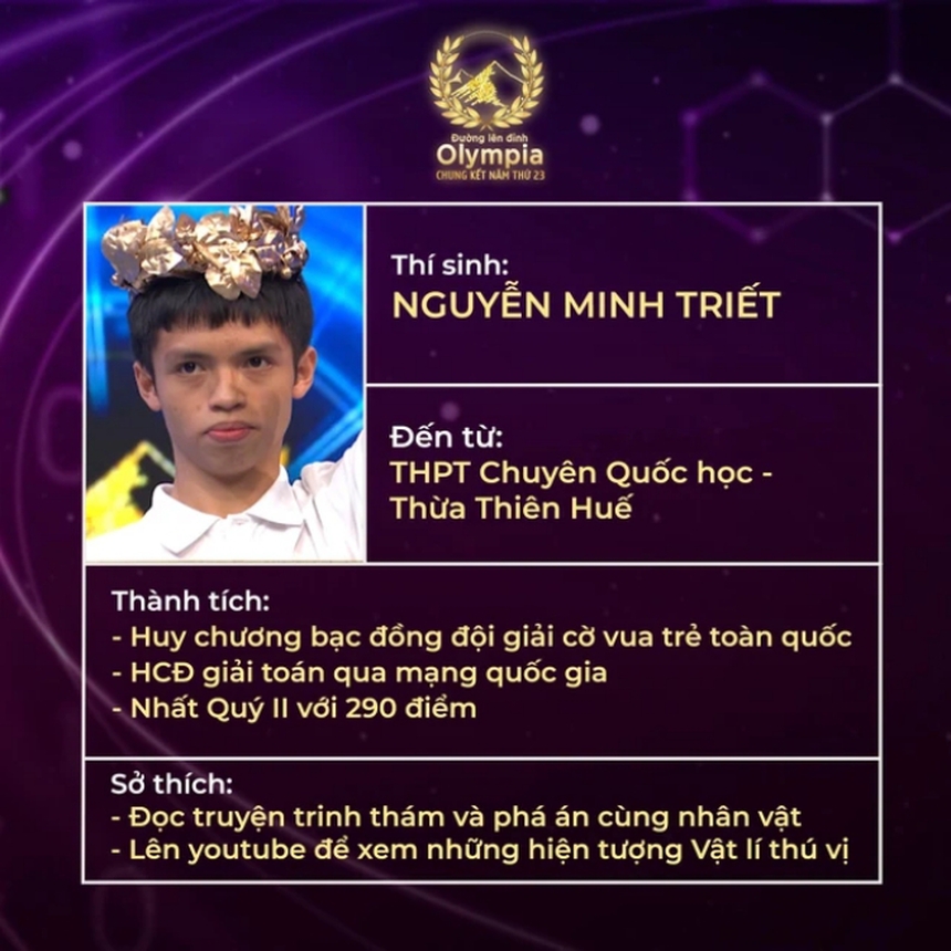 Gặp gỡ 4 nam sinh ấn tượng trong chung kết Đường lên đỉnh Olympia năm 2023 - Ảnh 1.