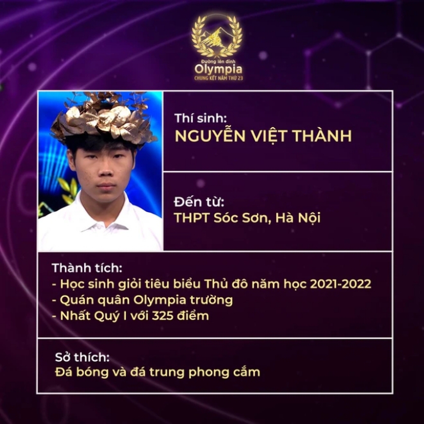 Gặp gỡ 4 nam sinh ấn tượng trong chung kết Đường lên đỉnh Olympia năm 2023 - Ảnh 5.