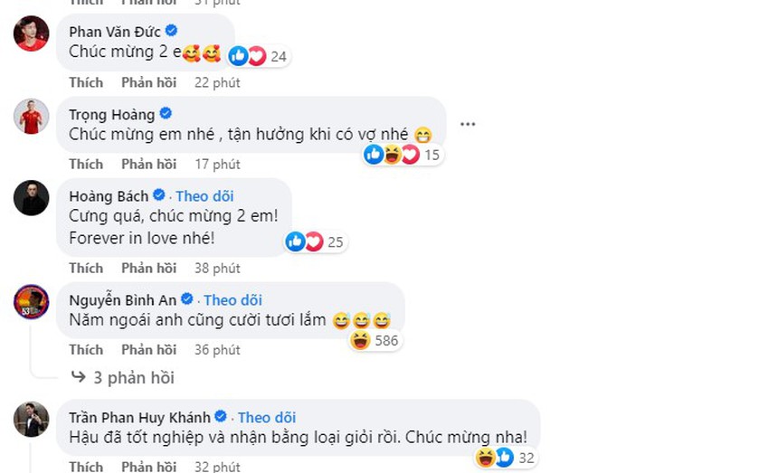 Văn Hậu khoe giấy chứng nhận kết hôn với Doãn Hải My đúng ngày 20/10, dàn sao bóng đá Việt Nam gửi lời chúc mừng  - Ảnh 4.