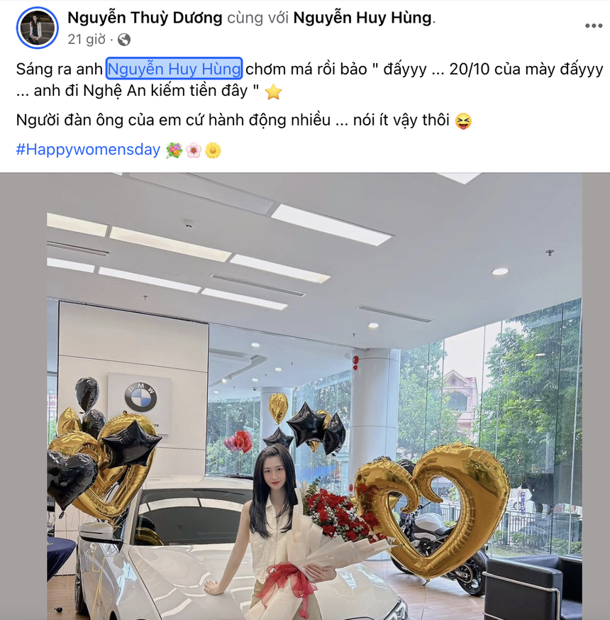 Tiền vệ Viettel tặng xe sang 2 tỷ đồng chiều lòng vợ ngày Phụ nữ 20-10 - Ảnh 2.