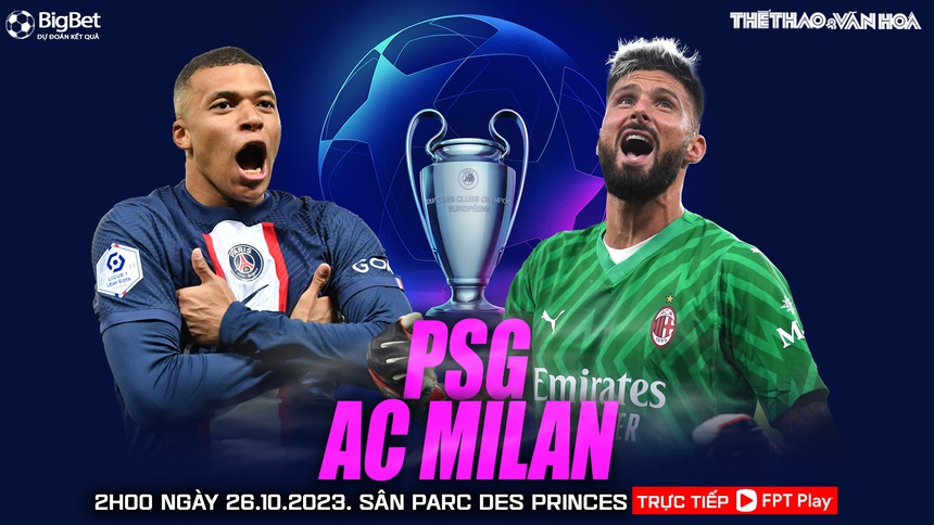 Nhận định bóng đá PSG vs AC Milan (02h00, 26/10), vòng bảng Champions League - Ảnh 2. Nhận định bóng đá PSG vs AC Milan (02h00, 26/10), vòng bảng Champions League - Ảnh 2.