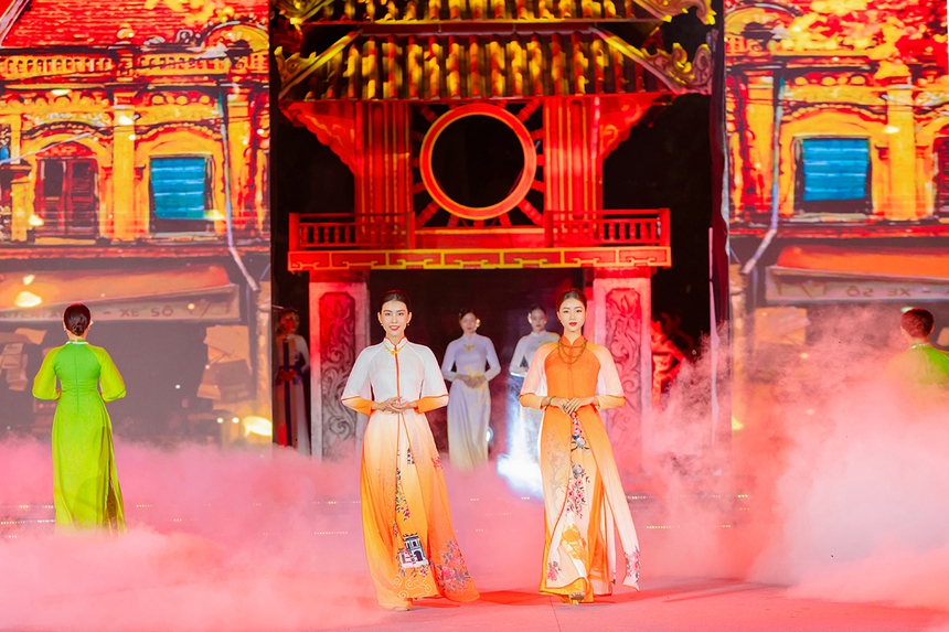 NTK Vũ Thảo Giang kết hợp áo dài với ngọc tạo nên BST 'Minh châu Hà Thành' - Ảnh 6.