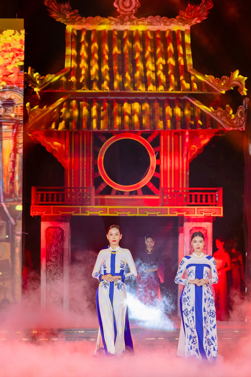 NTK Vũ Thảo Giang kết hợp áo dài với ngọc tạo nên BST 'Minh châu Hà Thành' - Ảnh 9.