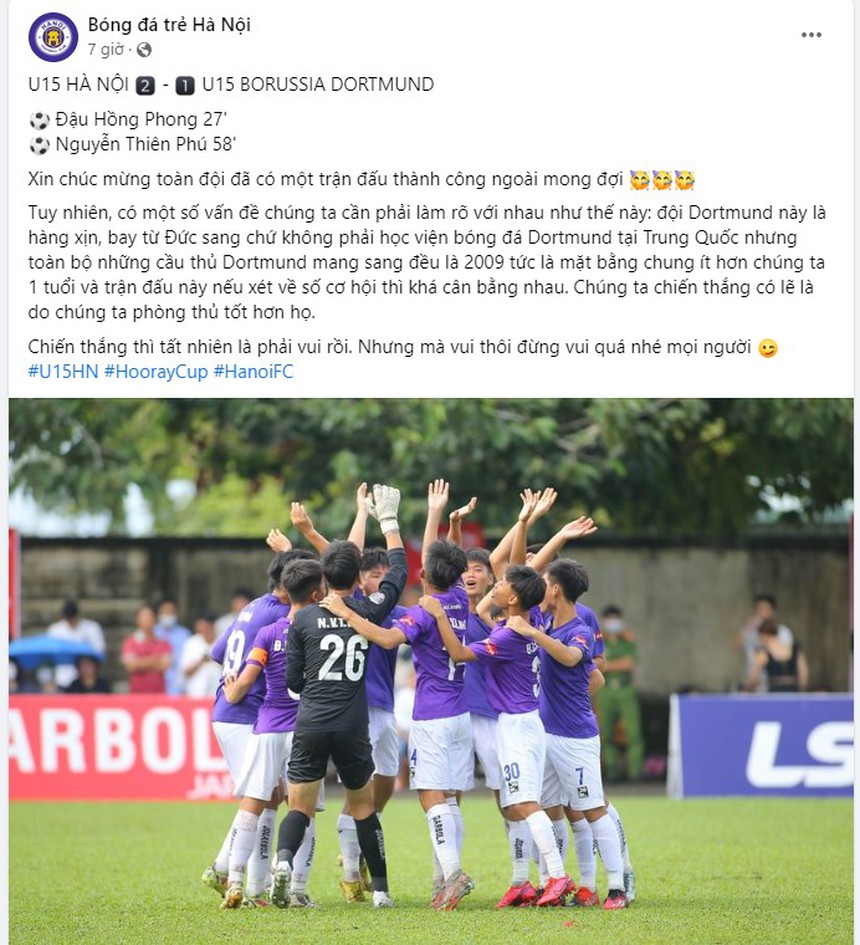 Đội bóng Việt Nam tạo địa chấn khi thắng đội trẻ của Dortmund, khiến nhà báo Trung Quốc phải tán dương - Ảnh 3.