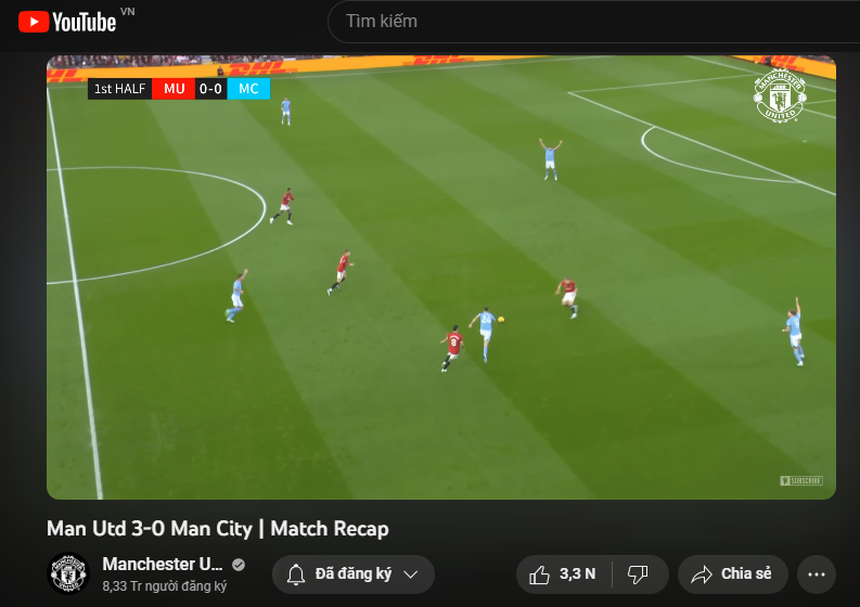 Kênh chính thức của MU 'tự an ủi' khi đăng video đội nhà thắng Man City 3-0 gây ngạc nhiên - Ảnh 2.