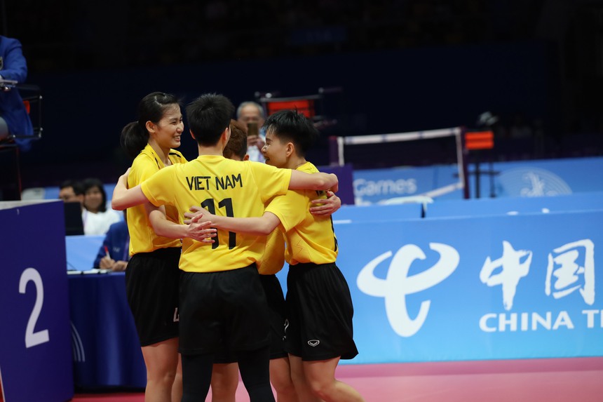 Trực tiếp kết quả đoàn TTVN tại ASIAD 2023 hôm nay (6/10): Cầu mây nữ chắc chắn có HCB - Ảnh 2.