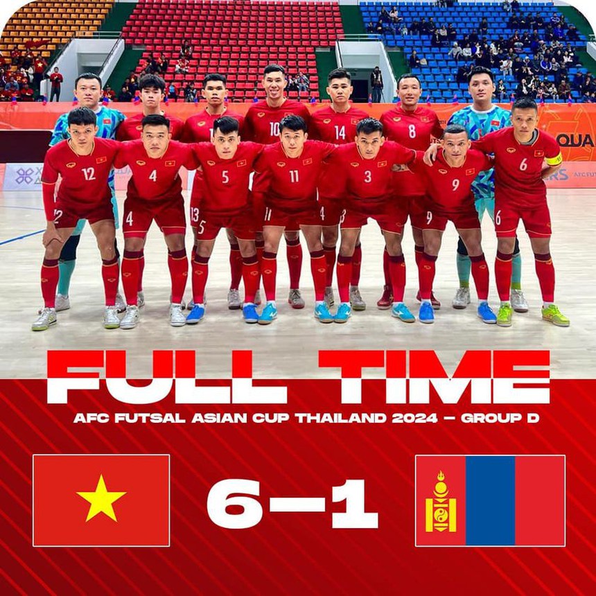 Việt Nam thắng đậm Mông Cổ ở trận mở màn vòng loại futsal châu Á 2024 - Ảnh 2. Việt Nam thắng đậm Mông Cổ ở trận mở màn vòng loại futsal châu Á 2024 - Ảnh 2.