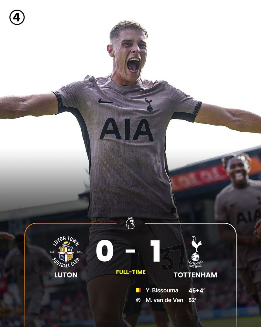 Thầy cũ của Bunmathan giúp Tottenham thắng  ấn tượng với 10 người, chiếm ngôi đầu bảng từ tay Man City - Ảnh 4.