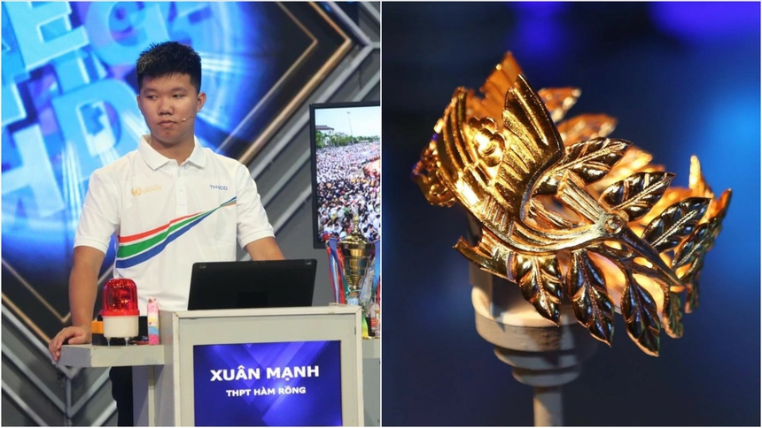 Chung kết Đường lên đỉnh Olympia 2023: Xuân Mạnh xuất sắc giành vòng nguyệt quế - Ảnh 2. Chung kết Đường lên đỉnh Olympia 2023: Xuân Mạnh xuất sắc giành vòng nguyệt quế - Ảnh 2.
