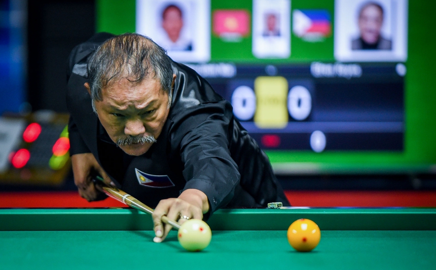 'Phù thủy' Efren Reyes xuất hiện tại Hanoi Open Pool 2023, CĐV vẫn 'buồn' vì cơ thủ số 1 Việt Nam vắng mặt - Ảnh 2.