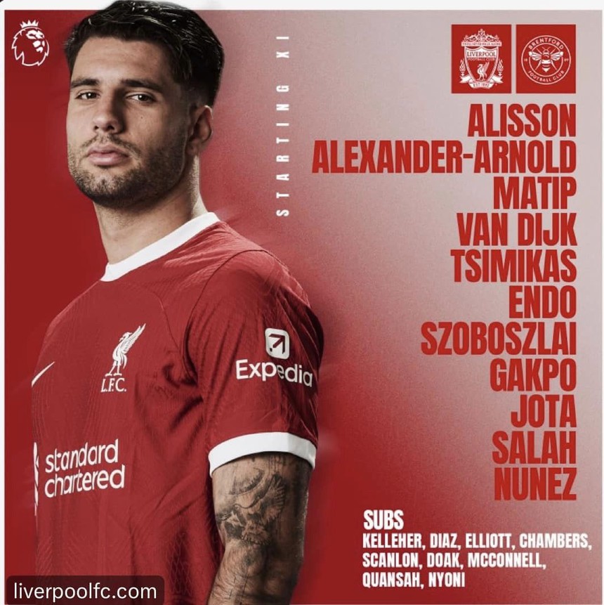TRỰC TIẾP bóng đá Liverpool vs Brentford, xem K+ trực tiếp Ngoại hạng Anh: Salah - Nunez - Jota đá chính - Ảnh 4.