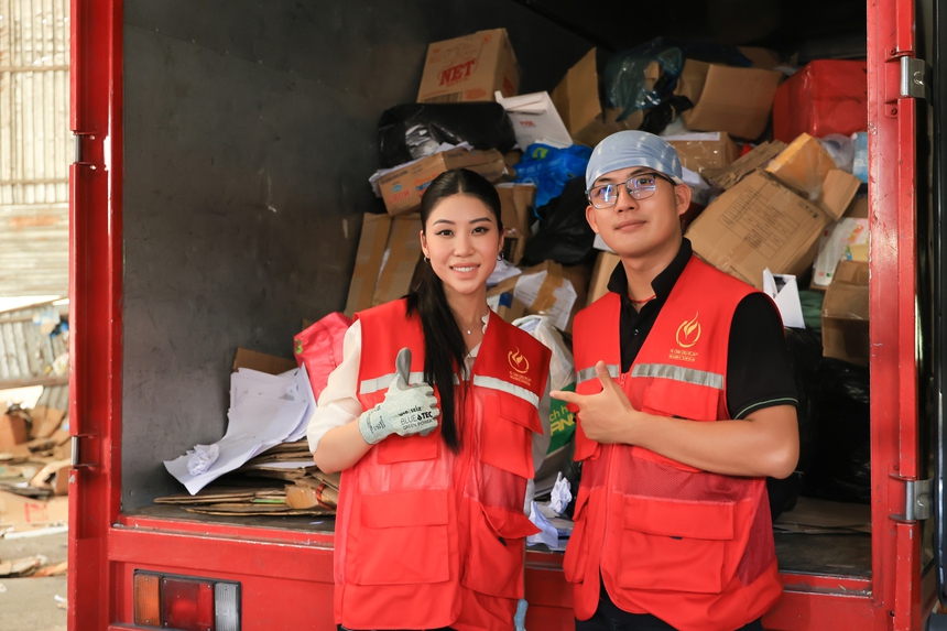 Hoa hậu Lan Anh giới thiệu sáng kiến bảo vệ môi trường tại Miss Earth 2023 - Ảnh 1.