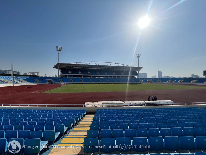 Sân vận động Mỹ Đình sẵn sàng cho màn so tài giữa ĐT Việt Nam và ĐT Iraq - Ảnh 3.