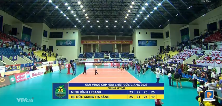 Ninh Bình LVPB đánh bại Hóa Chất Đức Giang 3-1, vô địch bóng chuyền nữ Việt Nam 2023