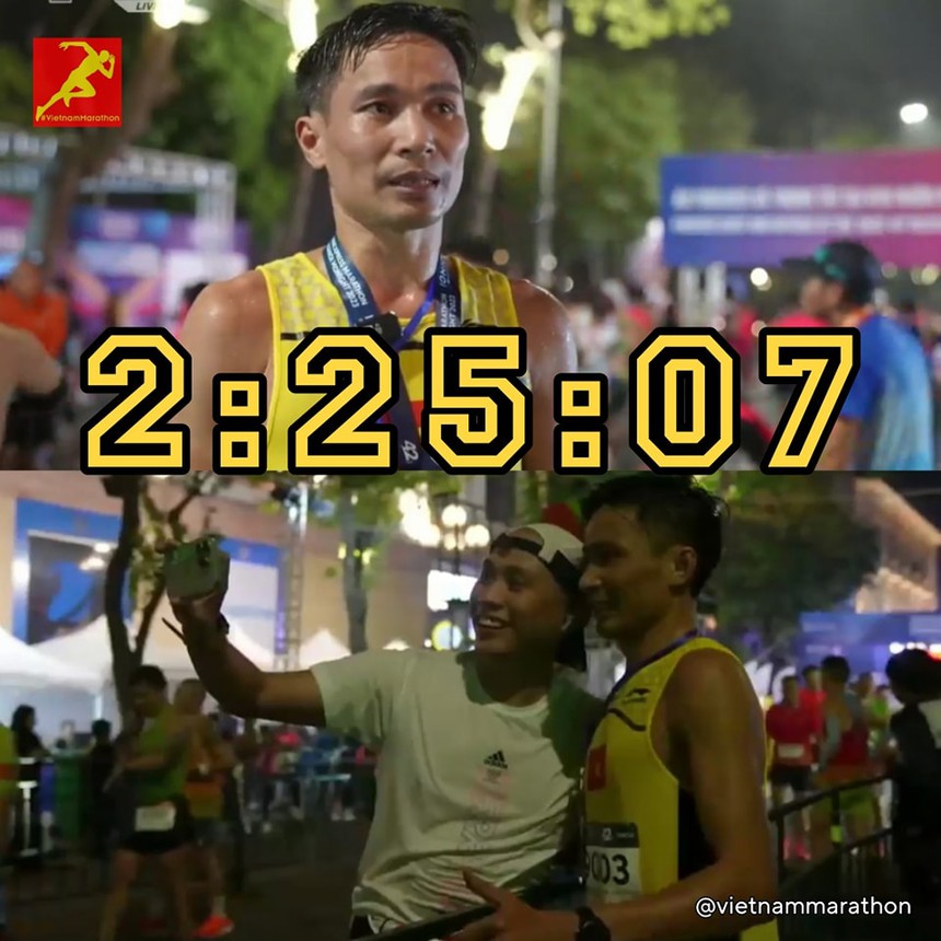 Nguyễn Văn Lai phá kỷ lục chạy marathon của Hoàng Nguyên Thanh Nguyễn Văn Lai phá kỷ lục chạy marathon của Hoàng Nguyên Thanh