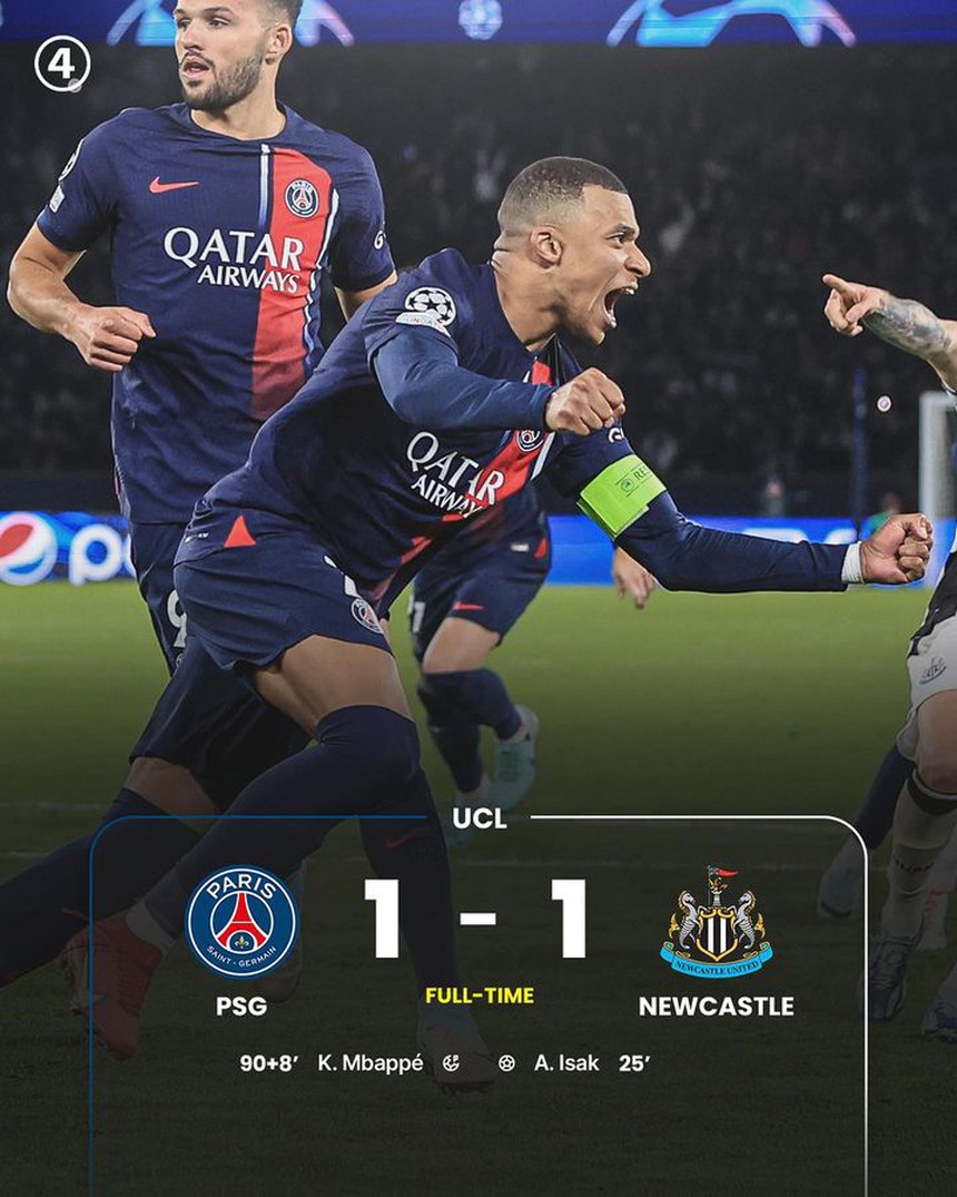 Man City và Barca ngược dòng thắng kịch tính, PSG thoát thua trước Newcastle nhờ bàn thắng phút 90+8 - Ảnh 3.