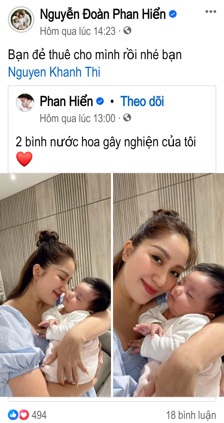 Các con đều mang nét bố, Phan Hiển trêu Khánh Thi 'đẻ thuê' - Ảnh 2. Các con đều mang nét bố, Phan Hiển trêu Khánh Thi 'đẻ thuê' - Ảnh 2.