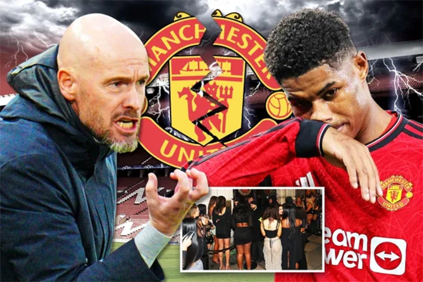 Ten Hag tung 'nắm đấm thép' với Rashford sau vụ tiệc tùng hậu derby Manchester - Ảnh 2.