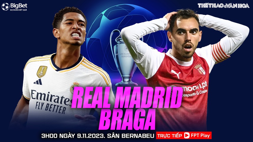 Nhận định bóng đá Real Madrid vs Braga (03h00, 9/11), vòng bảng Champions League - Ảnh 2.