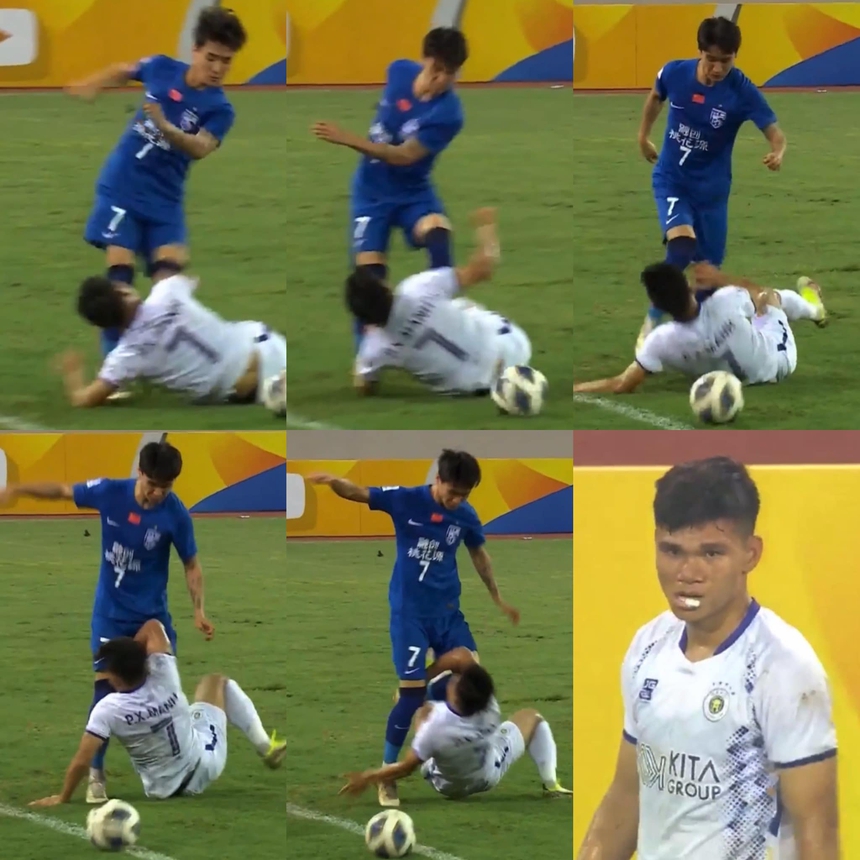 Dính thẻ đỏ do phạm lỗi thô bạo với Xuân Mạnh, cầu thủ của Vũ Hán bị CĐV Trung Quốc chỉ trích ở quê nhà - Ảnh 2.