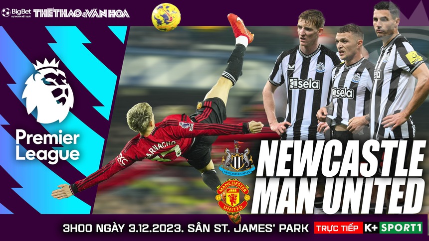 Nhận định bóng đá Newcastle vs MU (3h00, 3/12), Vòng 14 giải Ngoại hạng Anh - Ảnh 2. Nhận định bóng đá Newcastle vs MU (3h00, 3/12), Vòng 14 giải Ngoại hạng Anh - Ảnh 2.