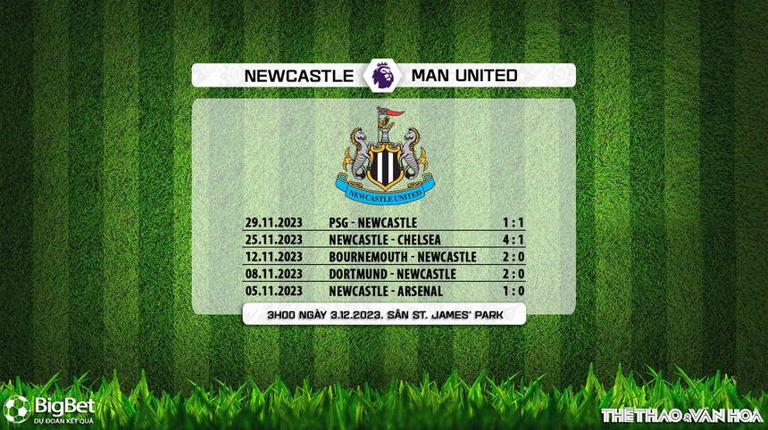 Nhận định bóng đá Newcastle vs MU (3h00, 3/12), Vòng 14 giải Ngoại hạng Anh - Ảnh 6. Nhận định bóng đá Newcastle vs MU (3h00, 3/12), Vòng 14 giải Ngoại hạng Anh - Ảnh 6.