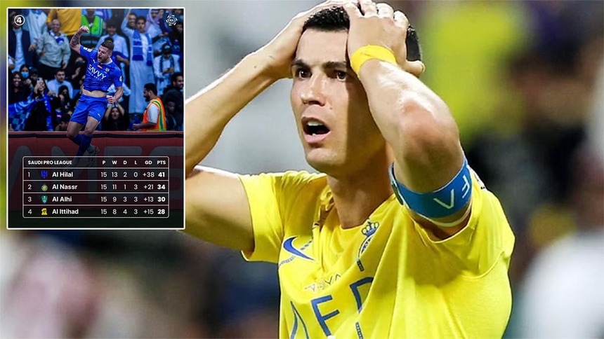 Bị CĐV Al Hilal hô vang tên Messi để chọc tức, Ronaldo đáp trả bằng hành động bất ngờ - Ảnh 2.