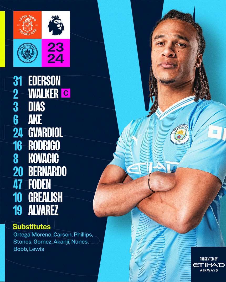 TRỰC TIẾP Luton vs Man City, xem Ngoại hạng Anh (21h00 hôm nay): Haaland - Doku không đá - Ảnh 3.