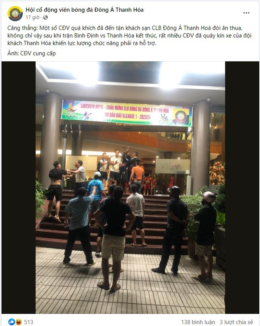 Ngoại binh Thanh Hóa văng tục ở trận cầu căng thẳng với Bình Định, một loạt hình ảnh xấu xí xảy ra sau trận - Ảnh 4.