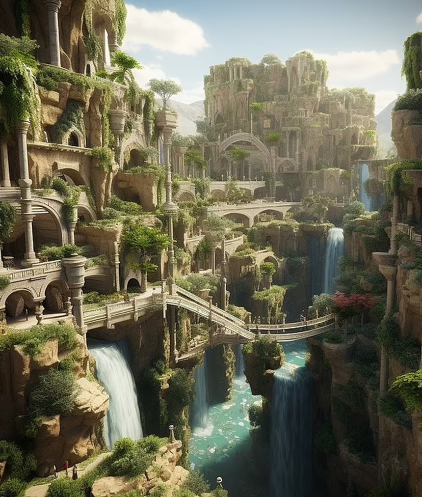 AI tái hiện lại 7 kỳ quan thế giới cổ xưa  - Ảnh 3.