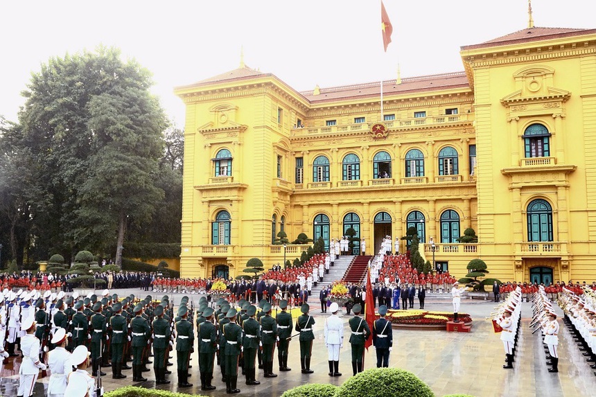 Tổng Bí thư Nguyễn Phú Trọng chủ trì Lễ đón chính thức Tổng Bí thư, Chủ tịch nước Trung Quốc Tập Cận Bình - Ảnh 1. Tổng Bí thư Nguyễn Phú Trọng chủ trì Lễ đón chính thức Tổng Bí thư, Chủ tịch nước Trung Quốc Tập Cận Bình - Ảnh 1.