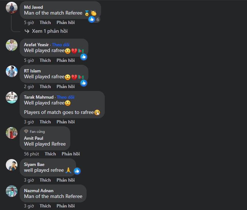 Trọng tài Ngô Duy Lân bị cộng đồng mạng Bangladesh tấn công vì rút thẻ đỏ gây tranh cãi tại AFC Cup - Ảnh 4.