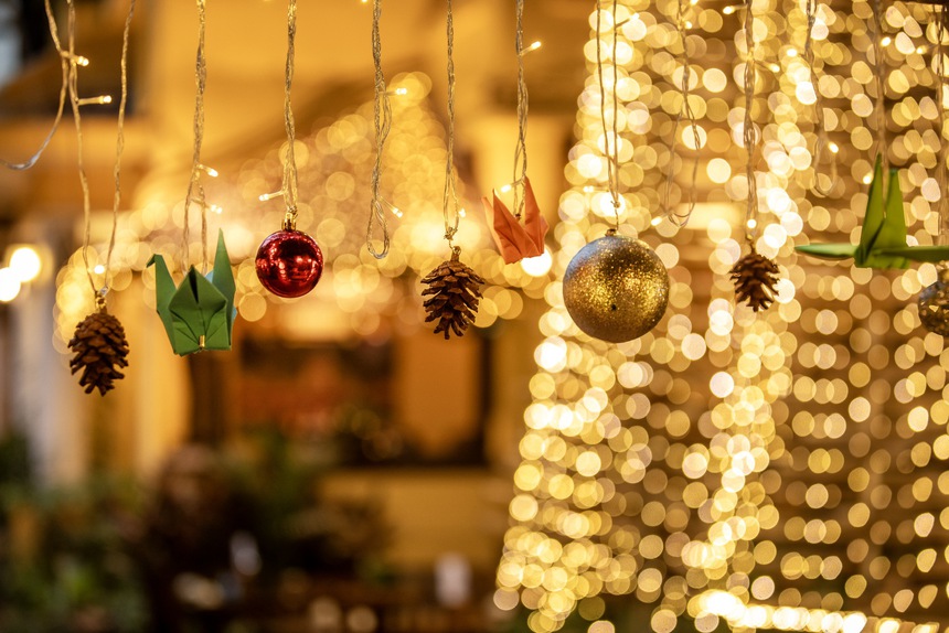 Lung linh rừng thông Noel từ tre và hạc giấy - Ảnh 8. Lung linh rừng thông Noel từ tre và hạc giấy - Ảnh 8.