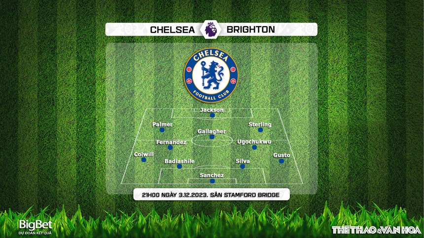 Nhận định bóng đá Chelsea vs Brighton (21h00, 3/12), vòng 14 Ngoại hạng Anh - Ảnh 3.